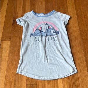 Disney Blue Short Sleeve Tee with Mountain Graphic